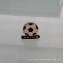 Pin de solapa de forma de fútbol, ​​insignia especial de encargo (GZHY-LP-010)